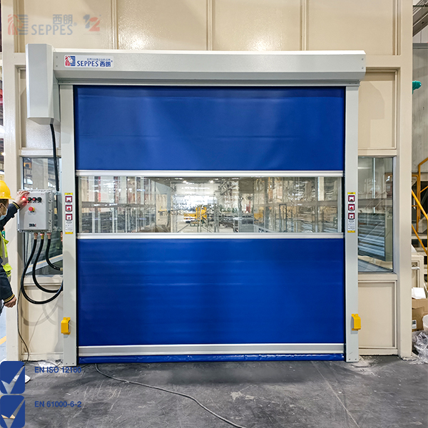 喷砂房专用电控防爆快速卷帘门：防爆隔音、隔离隔尘